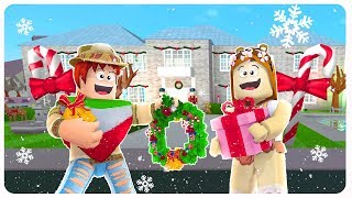 DECORAMOS NUESTRA CASA PARA NAVIDAD EN ROBLOX 🎄⭐  Bloxburg Navidad [upl. by Alisun]