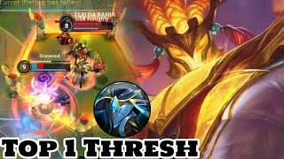 Wild Rift Thresh  Top 1 Thresh Dragon Lantern Skin Gameplay Rank [upl. by Abbub]