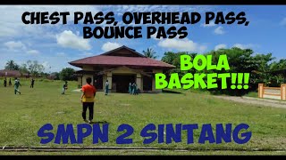 Video Pembelajaran Chest Pass Overhead Pass dan Bounce Pass dalam permainan Bola Basket [upl. by Jo-Ann]