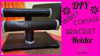 Wrist Corsage Holder DIY Bracelet Holder Paper Towel Crafts DIY Jewelry Organizer [upl. by Nodab]