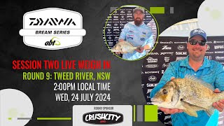 2024 Daiwa BREAM Series  Crush City Tweed River Session TWO LIVE Weigh In [upl. by Ulrika]