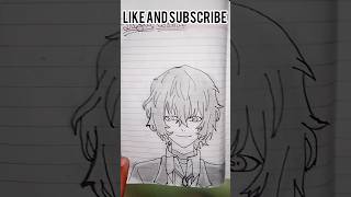 I make Dazai Osamu in my death note drawing anime drawing dazaiosamu bungostraydogs short [upl. by Adnilrev]