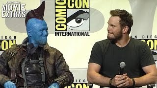 Guardians of Galaxy Vol2  Panel Highlights and Interviews at ComicCon 2016 Marvel [upl. by Brindell]