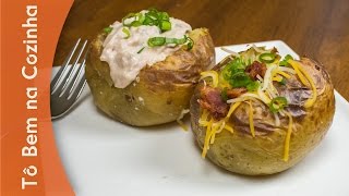 BATATA RECHEADA  Receita de baked potato Episódio 68 [upl. by Claudio]