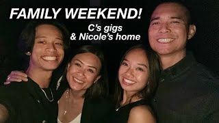 FAMILY VLOG  Cs gigs and Nicoles home  The Laeno Family [upl. by Relyuc742]