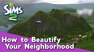 Sims 2 Tutorial  How to Beautify Your Neighborhoods Modern Graphics [upl. by Lemhar61]