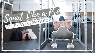 How to Use a Squat Rack  How to Squat  BEGINNERS GUIDE [upl. by Kcuhc]