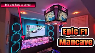 Epic F1 Mancave  DIY and How I Setup [upl. by Joyan275]