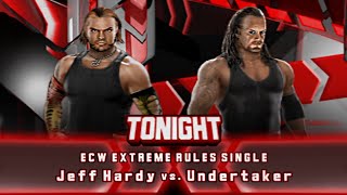 WWE SVR 2009 Extreme Rules  Jeff Hardy vs Undertaker [upl. by Aicilf390]