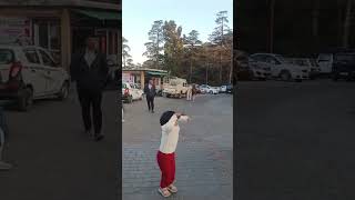 Charvi chakrata enjoying winter whether road masti fun trending [upl. by Abocaj]