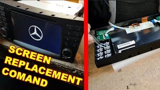 Mercedes W211 COMAND Replacing the Broken Screen with Your Hands  Replace COMAND [upl. by Xela]