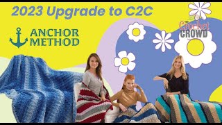 NEW METHOD How to Corner To Corner in Crochet Square and Rectangle [upl. by Dickerson]