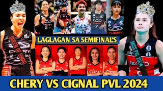 CIGNAL VS CHERY LAGLAGAN SA SEMIFINALS BATTLE PVL ALL FILIPINO CONFERENCE 2024 [upl. by Anny]