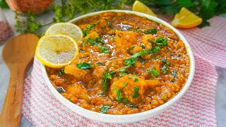 Vegan Red Lentil and Squash Curry  Easy One Pot Red Lentil Recipes [upl. by Onitsuj]