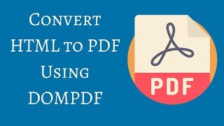 How to Convert HTML to PDF [upl. by Otrebogad]