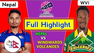 Highlight  Nepal VS Windward Islands T20 Crickets  Full Highlight  Windwards Vs Nepal Highlight [upl. by Anolahs595]