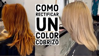 Como eliminar un color Naranja de cabello [upl. by Elia]