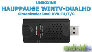 Unboxing Hauppauge WinTVdualHD con doble sintonizador DVBT2 [upl. by Bertasi]