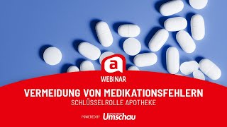 APOTHEKE ADHOC Webinar quotMedikationsfehler vermeidenquot [upl. by Retseh]