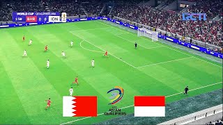 Bahrain vs Indonesia  Worldcup Qualifier 2026  Gameplay Simulasi PES 2024 60 FPS [upl. by Tamera]