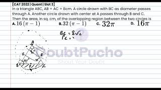 CAT 2024  CAT 2022 Quant Slot 3  Q18 Video Solution  doubtpucho [upl. by Brenna]