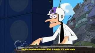 Phineas and Ferb Musical Cliptastical Countdown II  Theres A Platypus Controlling Me Lyrics [upl. by Ydde]