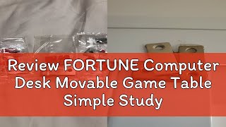 Review FORTUNE Computer Desk Movable Game Table Simple Study Office Laptop Desk Double Multitier S [upl. by Acinemod]