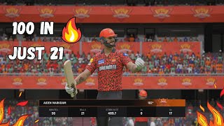 Unbelievable 100 by Aiden Markram  Cricket 24 [upl. by Bucky130]