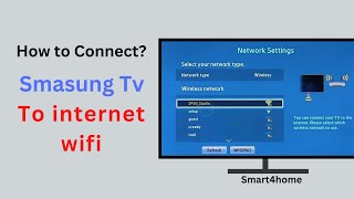 How to connect samsung tv to internet wifi  Connect your Samsung TV to the internet [upl. by Ydnic]