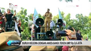 Buruh Kecewa AniesSandi Teken UMP Rp 36 juta [upl. by Jedd]