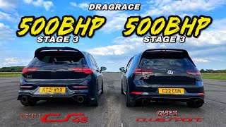 GOLF GTI EVOLUTION MK8 500HP CS45 Vs MK7 500HP EDITION 40 [upl. by Darill]