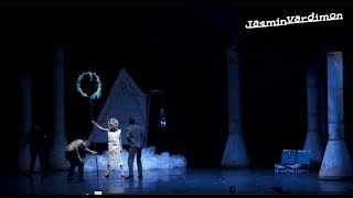 How do the set and props inform the choreography and assist in communicating the themes of Medusa [upl. by Adnarahs286]