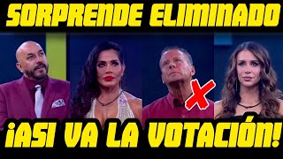 ¡SORPRENDE ELIMINADO ASI VAN LAS VOTACIONES  LA CASA DE LOS FAMOSOS EN VIVO [upl. by Roane]