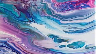 Acrylic pouring in deconstructed bloom style  Fluid art [upl. by Banna220]