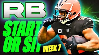 🔥 WEEK 7 RB MUST StartSit Analysis 🚀  2024 Fantasy Football Advice [upl. by Aicele]