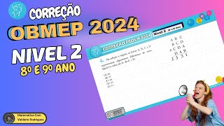 OBMEP 2024 NIVEL 2 QUESTÃO 4 PROVA OBMEP 2024 NIVEL 2 [upl. by Tivad761]