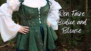 Sewing an Elven Ren Faire Bodice and Blouse [upl. by Reemas]