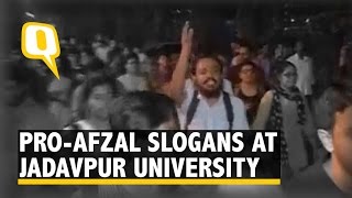 After JNU ProAfzal Slogans Echo at Jadavpur University [upl. by Yauq984]