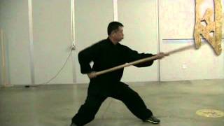 Wang Zhihai Seminar  staff and spear conditioning demowmv [upl. by Anelleh]