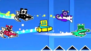 GEOMETRY DASH RACE MODE Multiplayer [upl. by Pallaten]