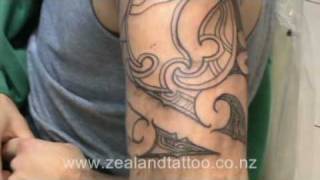 Maori Tattoo in New Zealand from Start to Finish [upl. by Baily]