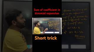 Binomial theorem  Sum of coefficient in binomial expansion  jee [upl. by Ardnuaek456]