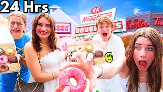 EATING ONLY DONUTS FOR 24HRS wNorris Nuts [upl. by Runstadler]