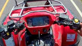 Honda Rincon 680 Top Speed km [upl. by Anilef]