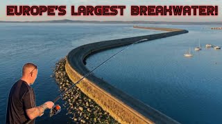 I FISHED EUROPES LARGEST BREAKWATER  Holyhead North Wales sea fishing uk [upl. by Wells]