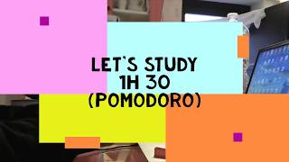 STUDY WITH ME PRODUCTIVELY 1H30 POMODORO  FROM ITALY [upl. by Llevram]