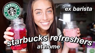 How To Make Starbucks Refreshers at home revisited by an exbarista [upl. by Emlynne]