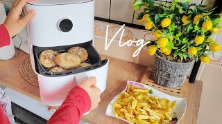 XİAOMİ Mİ SMART AİR FRYER inceleme  kahvaltı hazırlığı  Airfryer tarifleri  Sessiz vlog [upl. by Baler62]