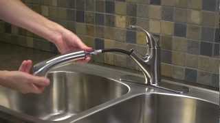 Installing a 1Handle Pullout Kitchen Faucet  Shelton Collection [upl. by Camus]