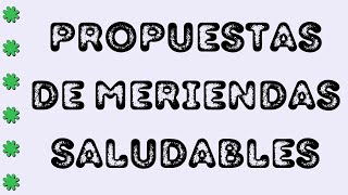 CEIP quotALTAGRACIAquot  PROPUESTAS DE MERIENDAS SALUDABLES 16 [upl. by Wilkie]